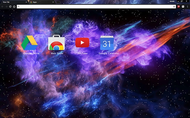 Deep Space Chrome theme - Screenshot 3