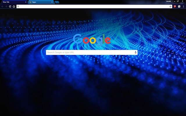 Dotted Blue Chrome theme - Screenshot 2