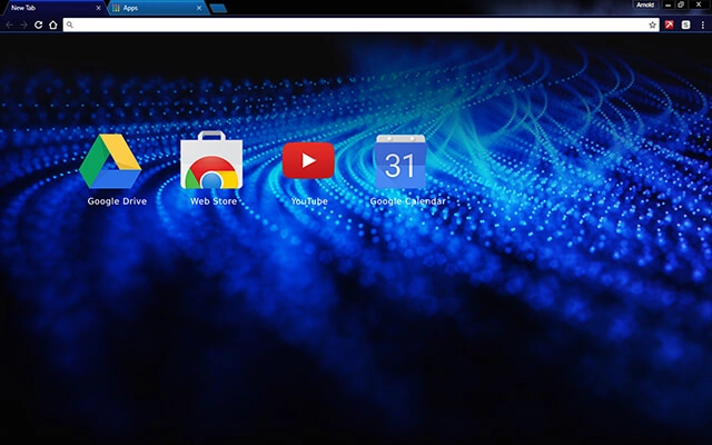 Dotted Blue Chrome theme - Screenshot 3