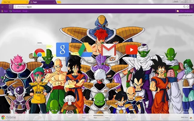Dragon Ball Z Chrome theme - Screenshot 2