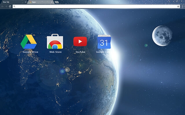 Earth From Space Chrome theme - Screenshot 3