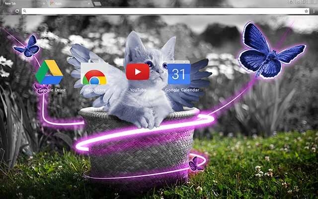 Fairy Kitten Chrome theme - Screenshot 3