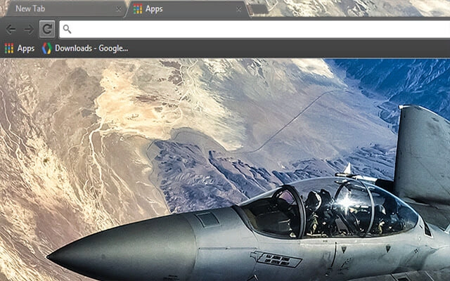 Fighter Jet Chrome theme - Screenshot 2