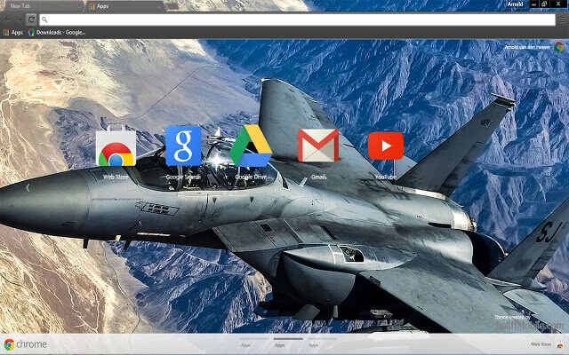 Fighter Jet Chrome theme - Screenshot 3