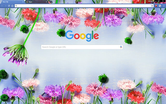 Flowers Bloom Chrome theme - Screenshot 2