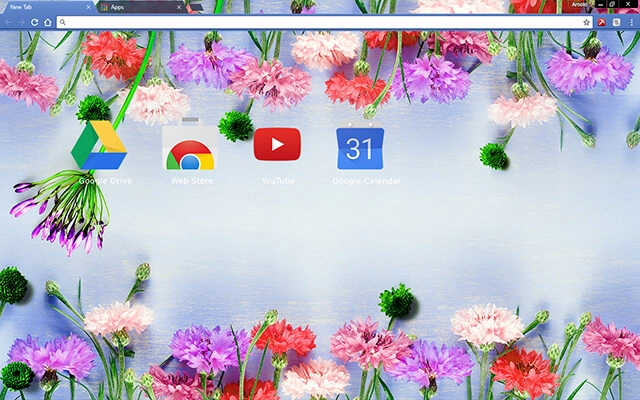 Flowers Bloom Chrome theme - Screenshot 3