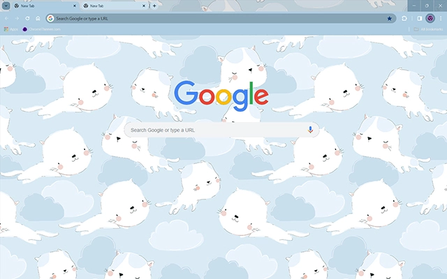 Flying Cats Chrome theme - Screenshot 3