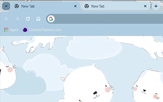 Flying Cats Chrome theme - Screenshot 2