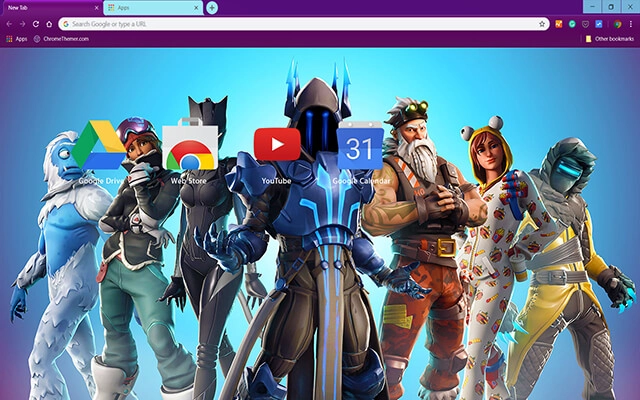 Fortnite Battle Ready Chrome theme - Screenshot 3