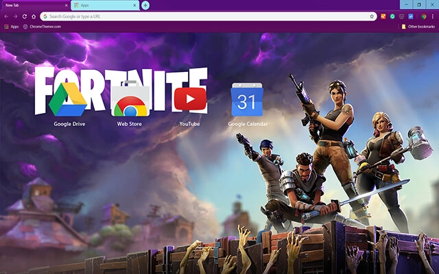 Fortnite Zombies Chrome theme - Screenshot 3