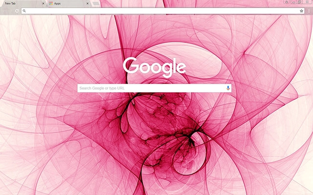 Fractal Rose Chrome theme - Screenshot 2