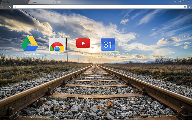 Gleise Chrome theme - Screenshot 3