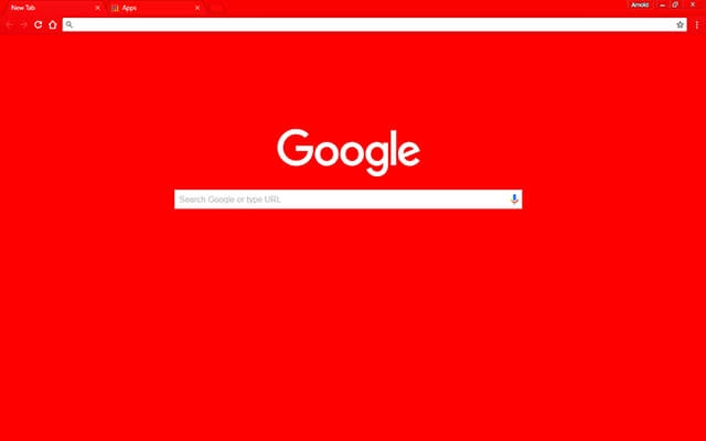 Glowing Red Chrome theme - Screenshot 2