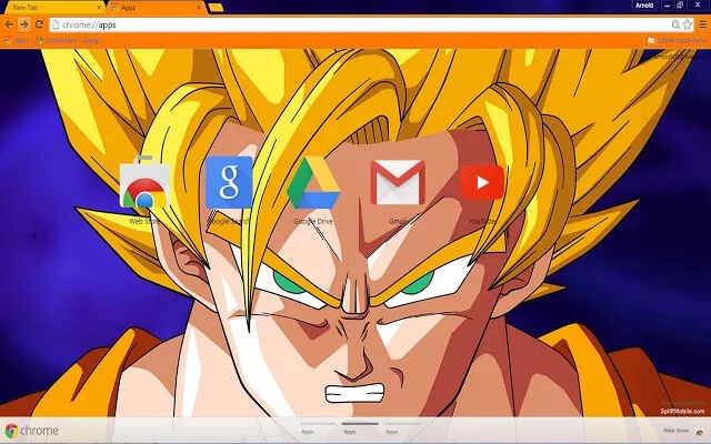 Goku Chrome theme - Screenshot 2