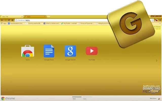Gold Chrome theme - Screenshot 2