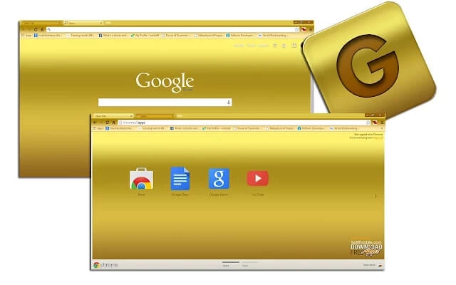 Gold Chrome theme - Screenshot 3