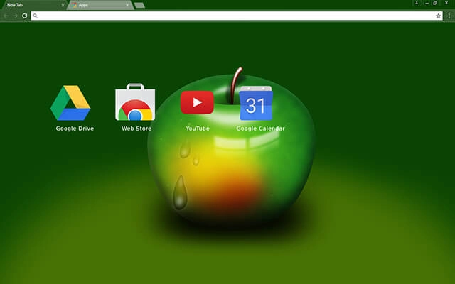 Green Apple Chrome theme - Screenshot 3
