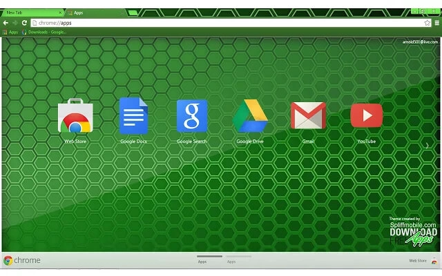 Green Colmeia Chrome theme - Screenshot 2