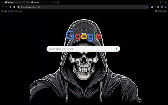 Grim Reaper Dark Chrome theme - Screenshot 2