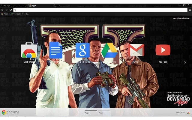 GTA 5 Chrome theme - Screenshot 3