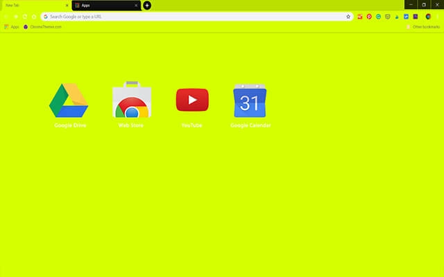 Highlight Yellow Chrome theme - Screenshot 3