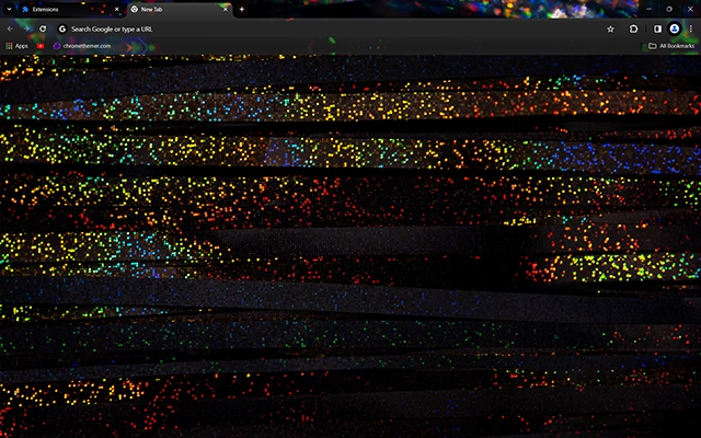 Holographic Black Theme