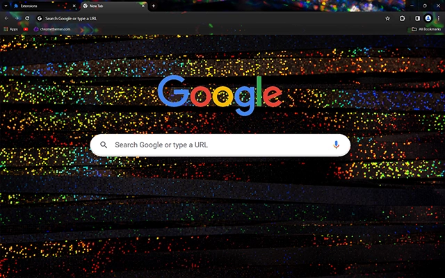 Holographic Black Chrome theme - Screenshot 3