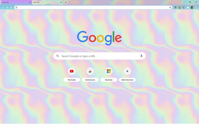 Holographic Chrome theme - Screenshot 2