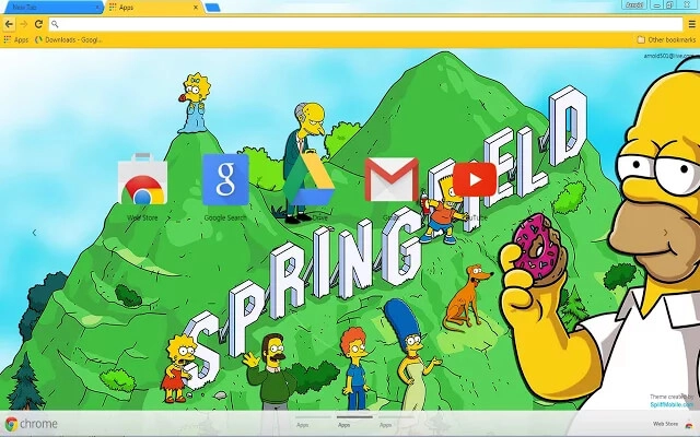 Homer Simpson Chrome theme - Screenshot 2