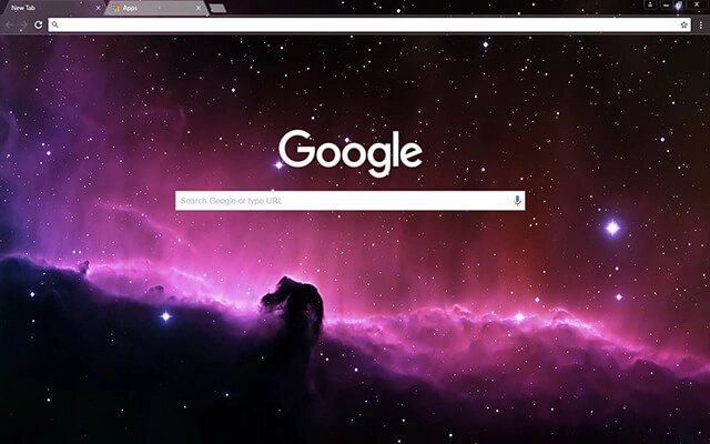 Horsehead Nebula Chrome theme - Screenshot 2
