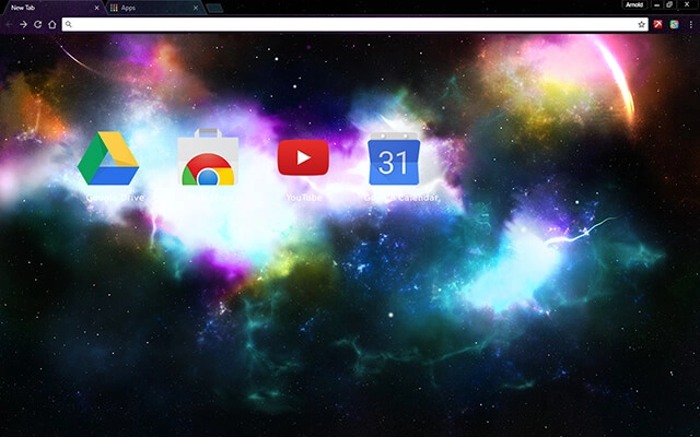 Incredible Space Chrome theme - Screenshot 3