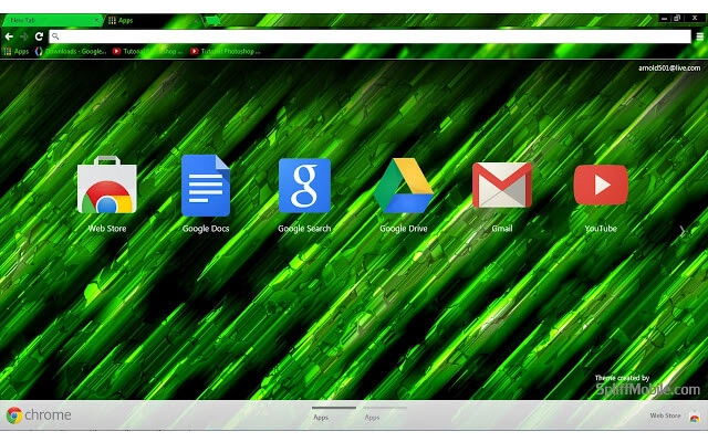 Kryptonite Chrome theme - Screenshot 3