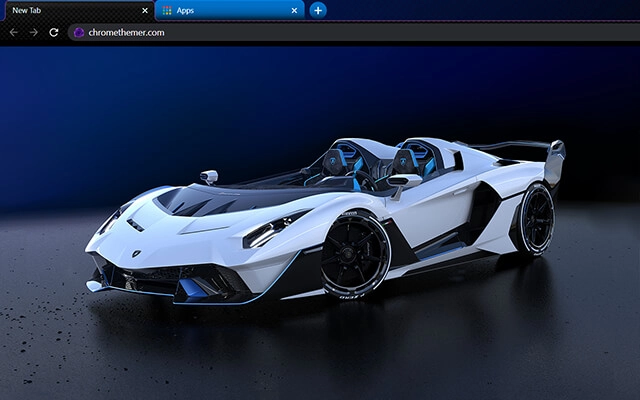 Lamborghini SC20 Roofless Chrome theme - Screenshot 2