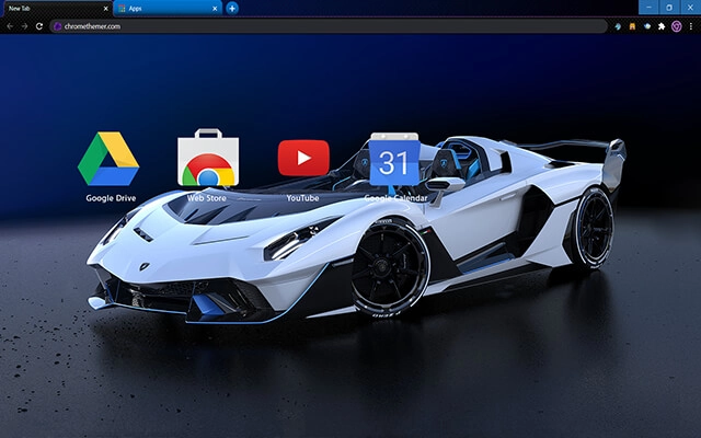 Lamborghini SC20 Roofless Chrome theme - Screenshot 3