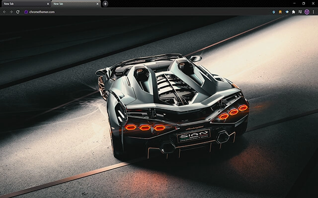 Lamborghini Sian Roadster Chrome theme - Screenshot 2