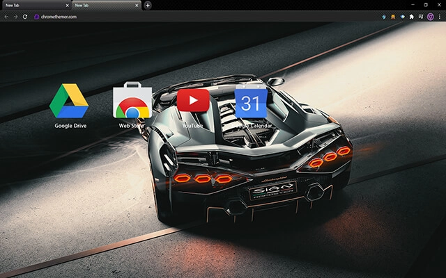 Lamborghini Sian Roadster Chrome theme - Screenshot 3