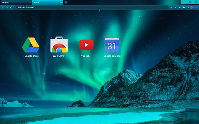 Lights of the North Chrome theme - Screenshot 3