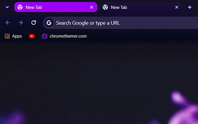 Lilac Violet Flowers Chrome theme - Screenshot 2