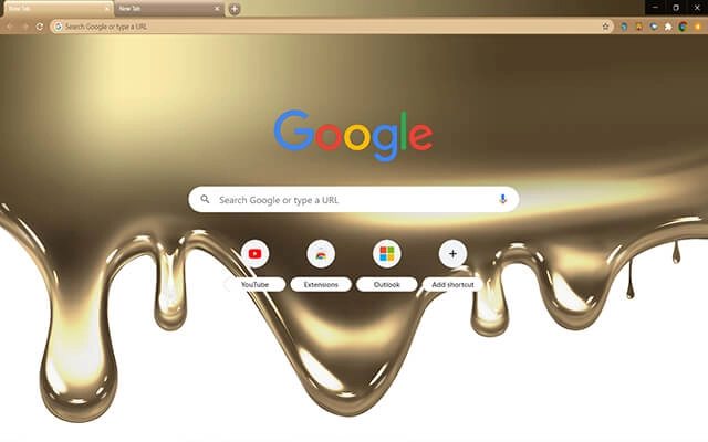 Liquid Gold Chrome theme - Screenshot 2