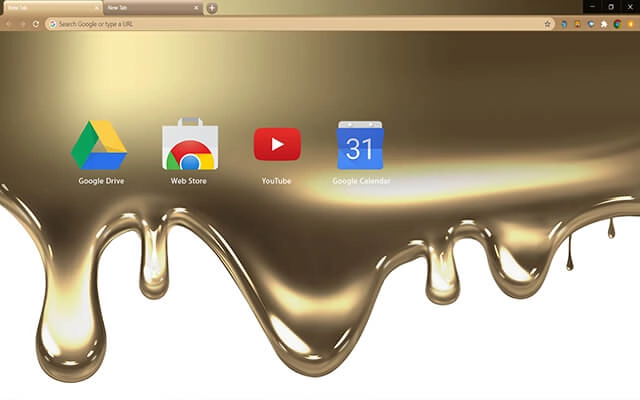 Liquid Gold Chrome theme - Screenshot 3