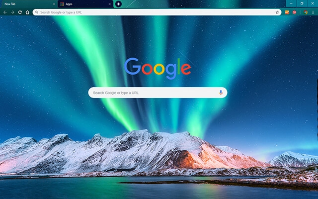 Lofoten Islands Chrome theme - Screenshot 2