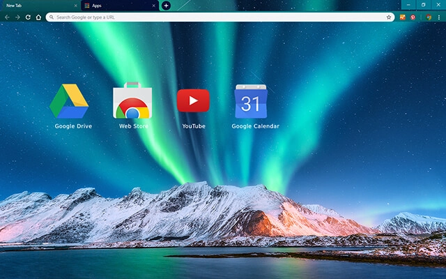 Lofoten Islands Chrome theme - Screenshot 3