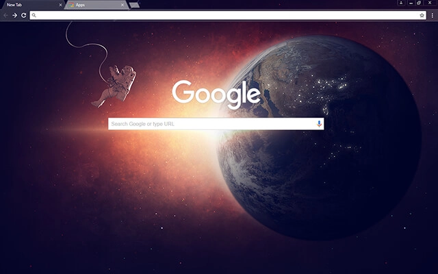 Lone Space Chrome theme - Screenshot 2