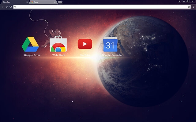 Lone Space Chrome theme - Screenshot 3