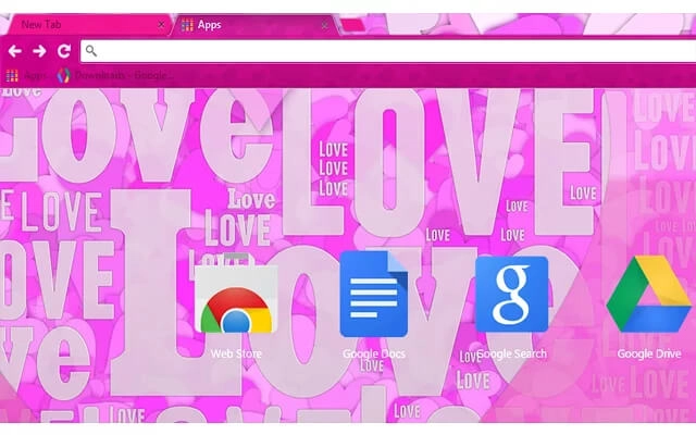 Love Chrome theme - Screenshot 2