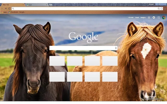 Love Horses Chrome theme - Screenshot 3