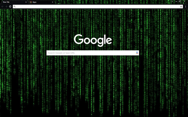 Matrix Decoded Chrome theme - Screenshot 2