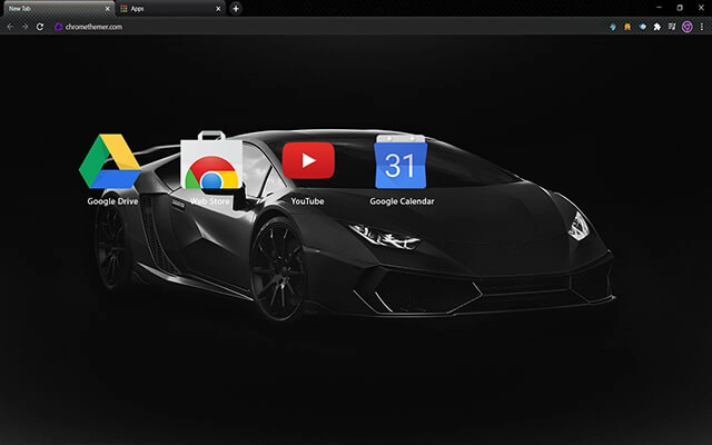 Matte Black Lamborghini Chrome theme - Screenshot 3