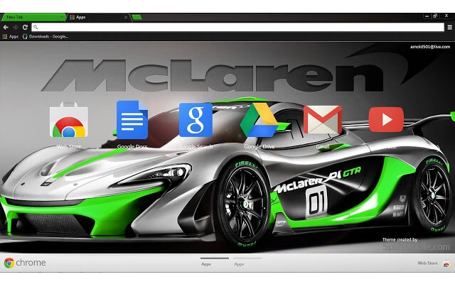 Mclaren P1 Chrome theme - Screenshot 3