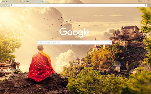 Meditation Chrome theme - Screenshot 2